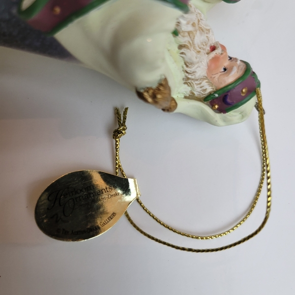 Thomas Kinkade Ashton Drake Ornament Warm Holiday Welcome Santa - Picture 3 of 4